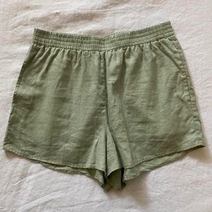 Aritzia Gelato Linen Shorts
